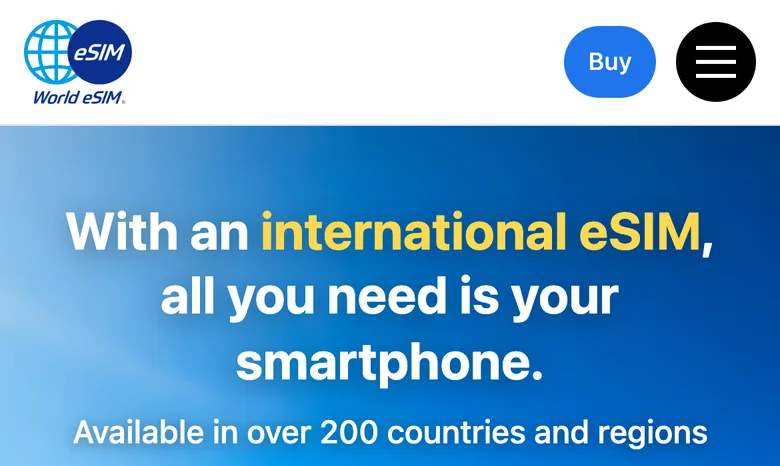 World eSIMの公式サイト